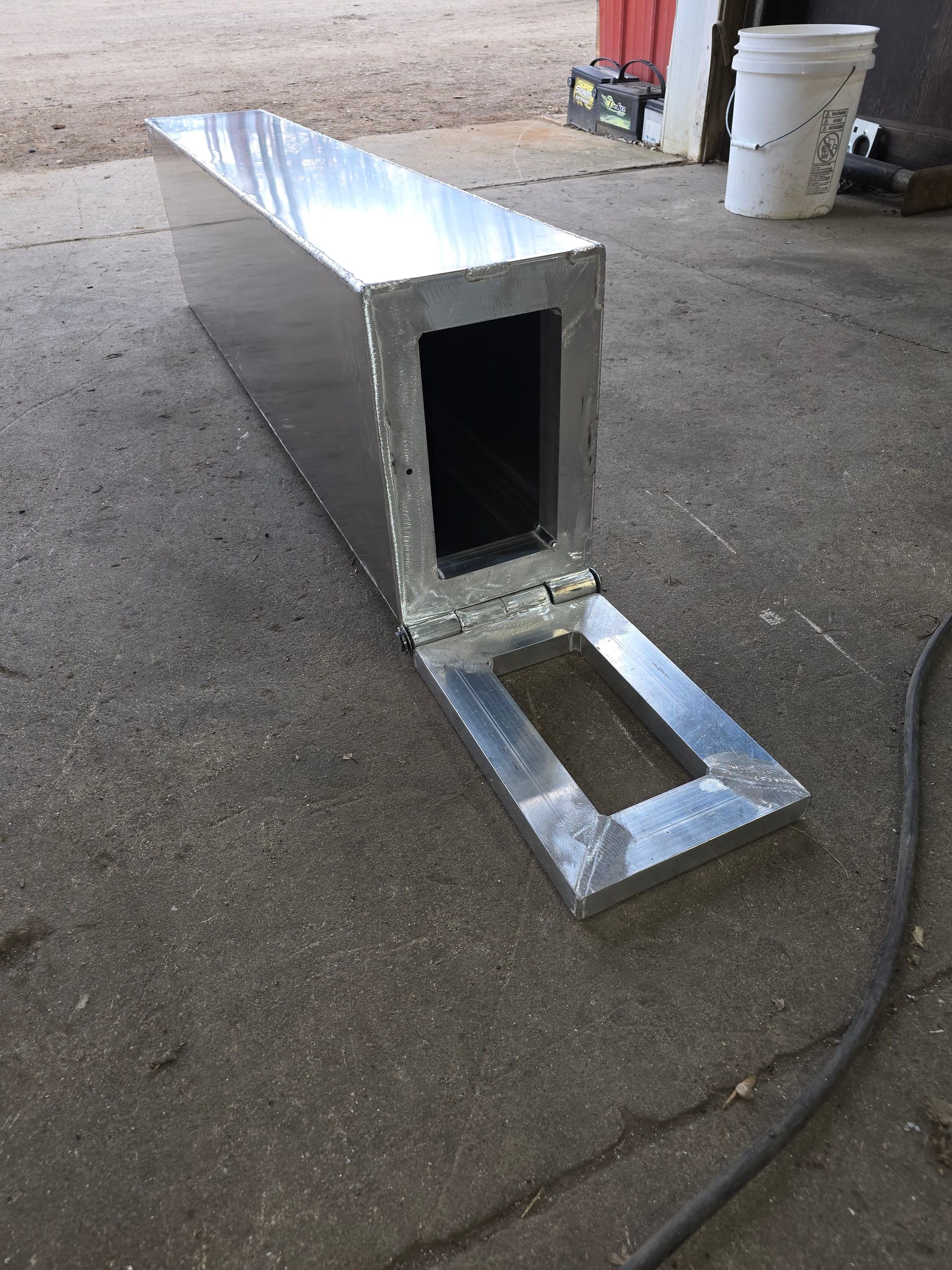 Custom Aluminum Folding Control Tower Built for a Boat image