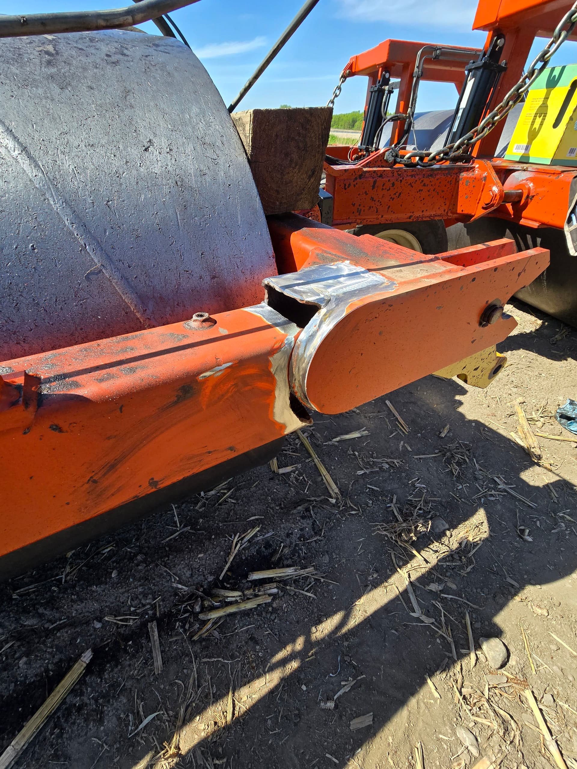 Emergency Mobile Welding Repair on a Broken Riteway Roller Main Frame