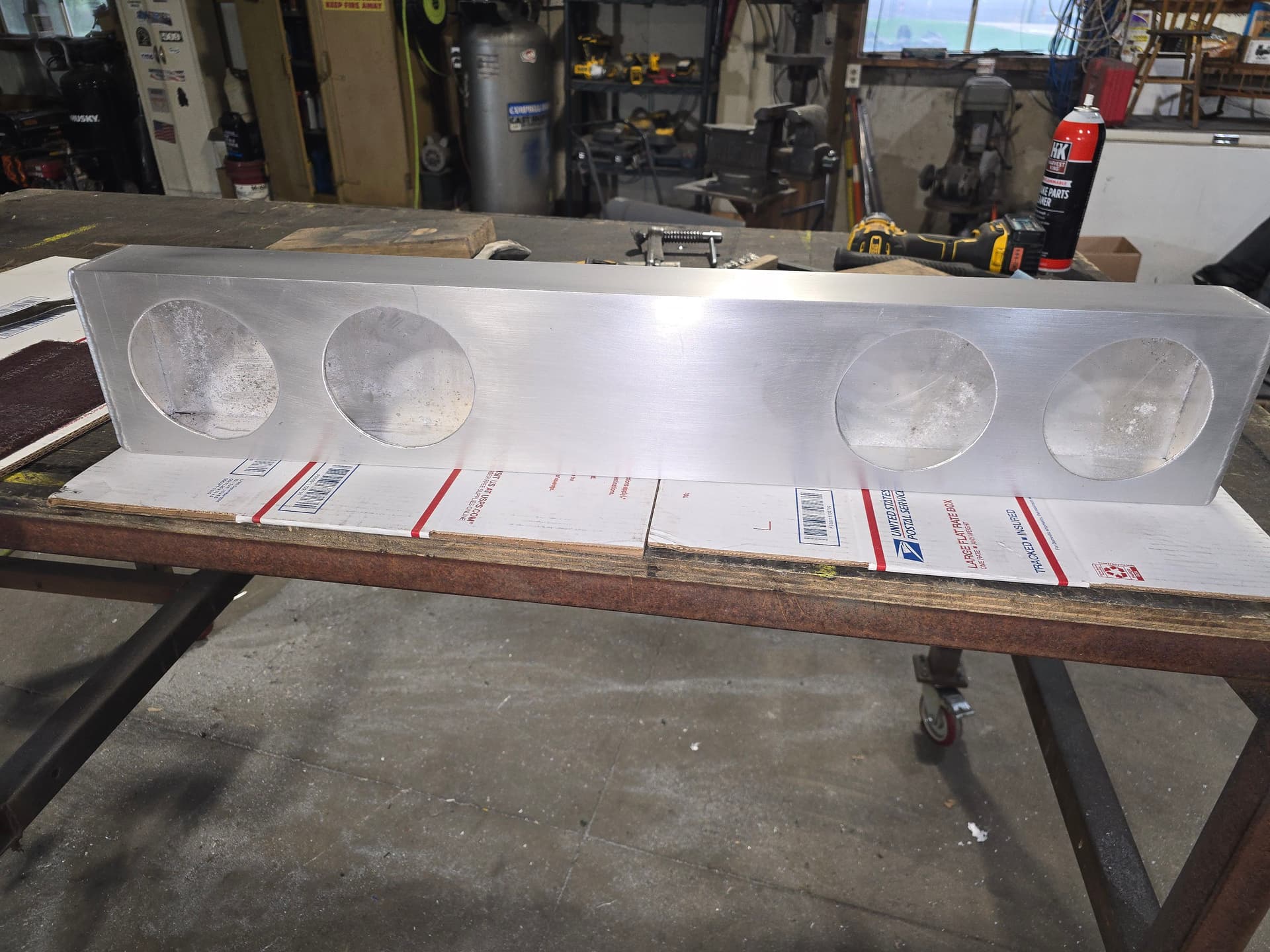 Custom Aluminum Light Bar Housing Built for a Semi Truck image