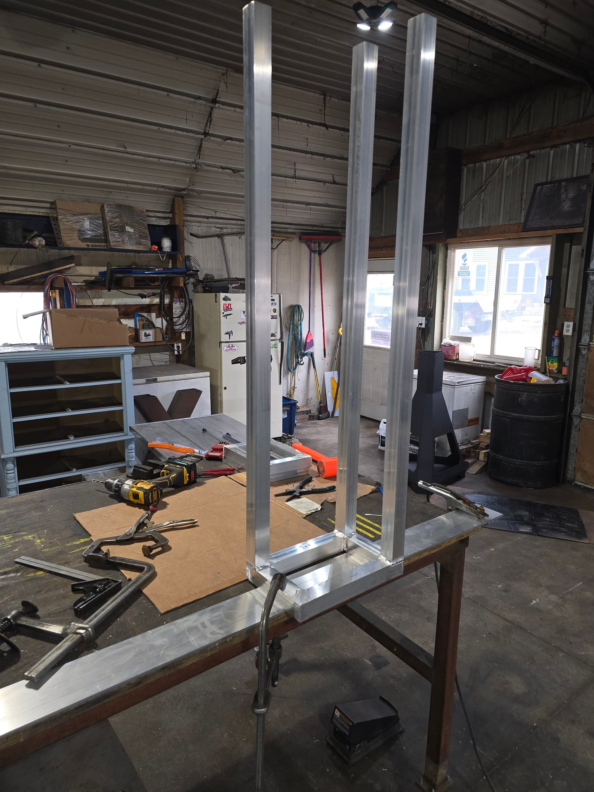 Gallery photos for Custom Aluminum Folding Control Tower Built for a Boat: Image #9