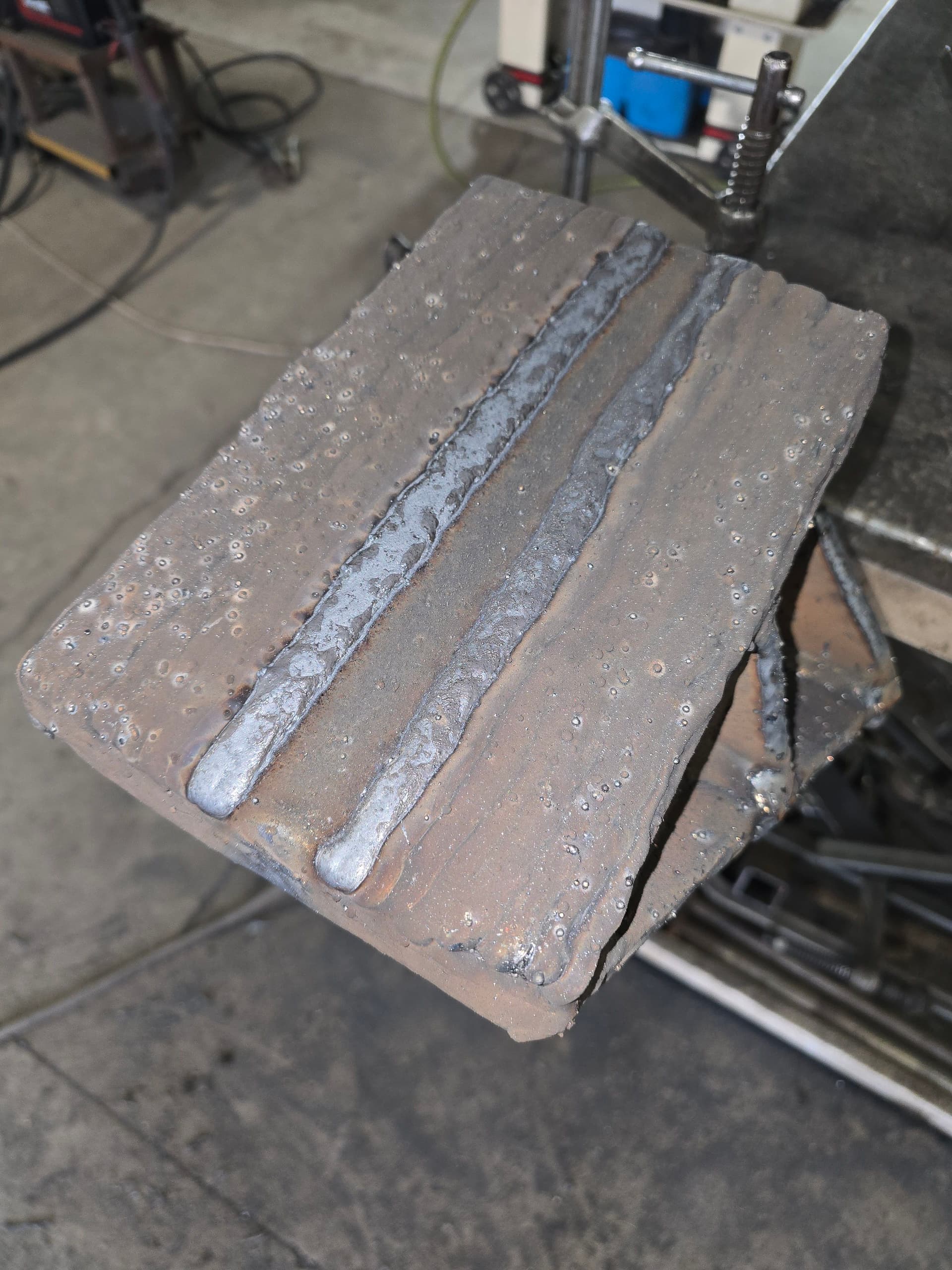 Tile Plow Tooth Hard Surfacing and Installation image